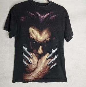 Wolverine Graphic T-shirt Distressed S Black